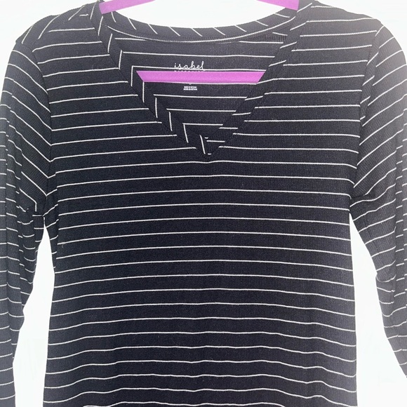 Isabel Maternity Black V-Neck Sheath Dress - Picture 2 of 5